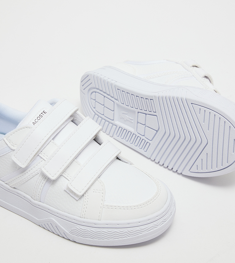 Buy Lacoste Logo Detail Velcro Strap Low Top Sneakers In White 6thStreet UAE