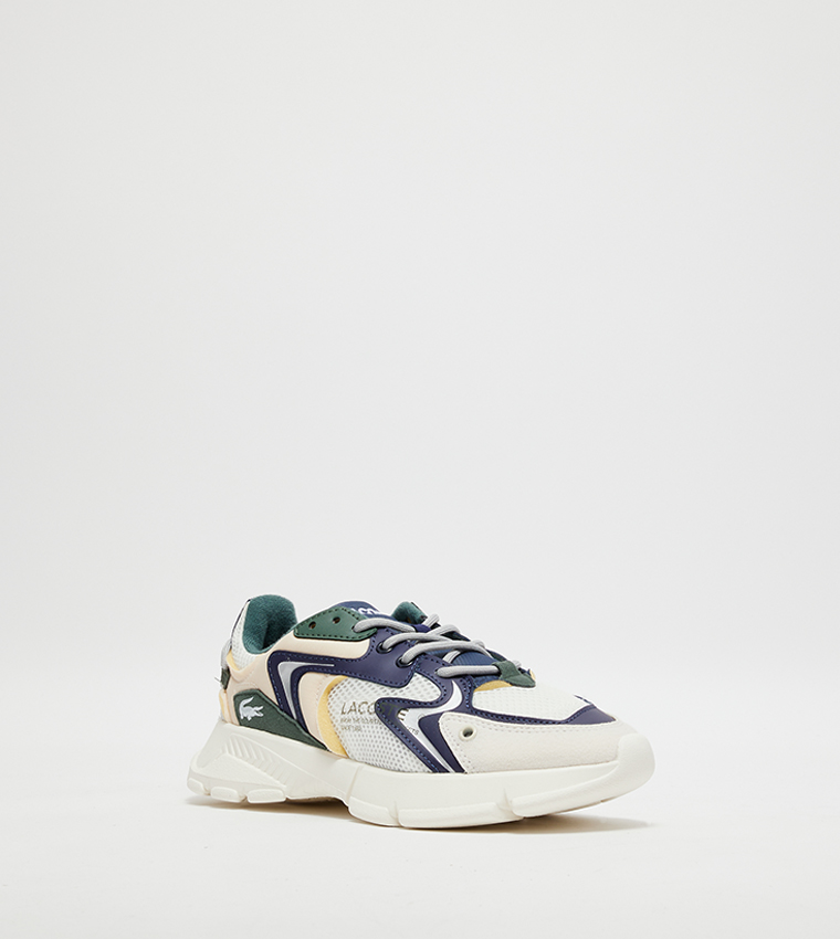 Buy Lacoste NEO Color Block Lace Up Sneakers In Navy | 6thStreet