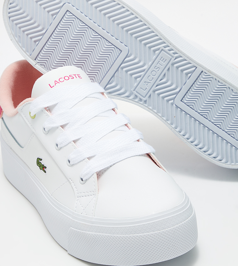ZIANE PLATFORM Logo Detail Lace-Up Sneakers
