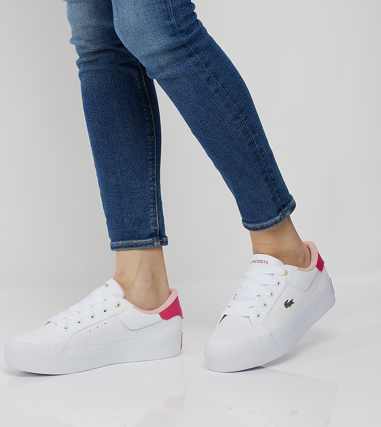 ZIANE PLATFORM Logo Detail Lace-Up Sneakers