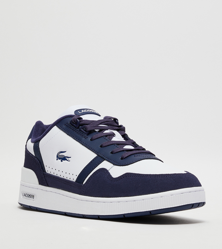 Buy Lacoste T CLIP Color Block Low Top Sneakers In Navy