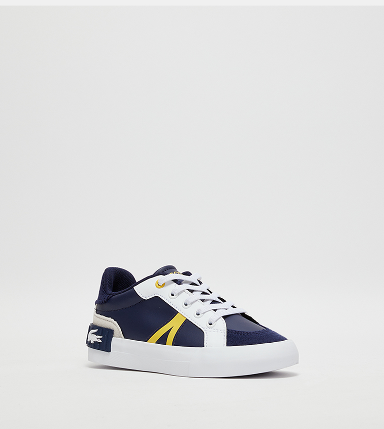 Buy Lacoste Logo Detail Low Top Sneakers In Blue 6thStreet Bahrain