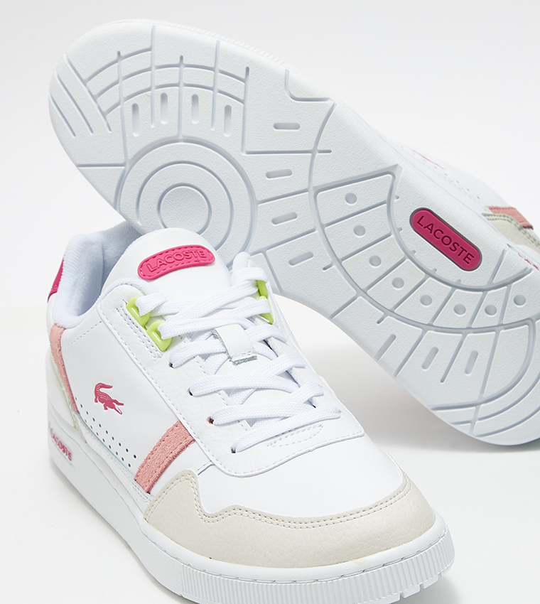 T-CLIP Logo Detail Lace-Up Sneakers