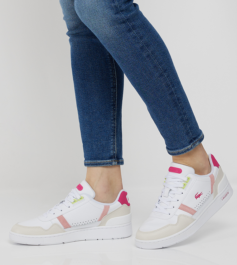T-CLIP Logo Detail Lace-Up Sneakers