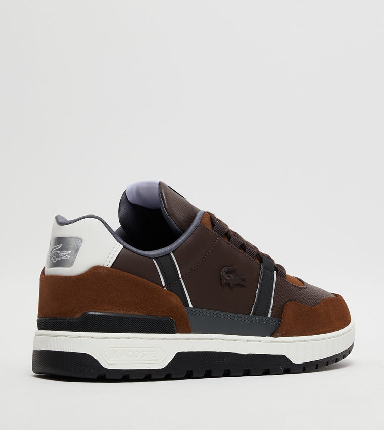 Buy Lacoste T CLIP Leather Sneakers In Brown 6thStreet Bahrain