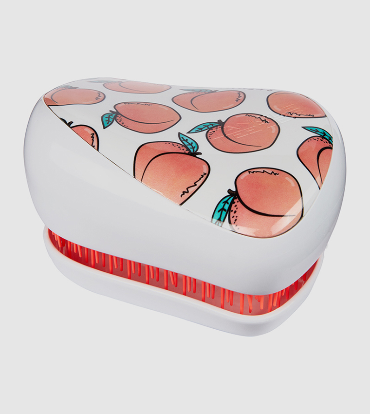Compact Styler Skinny Dip Peaches Print Hair Brush