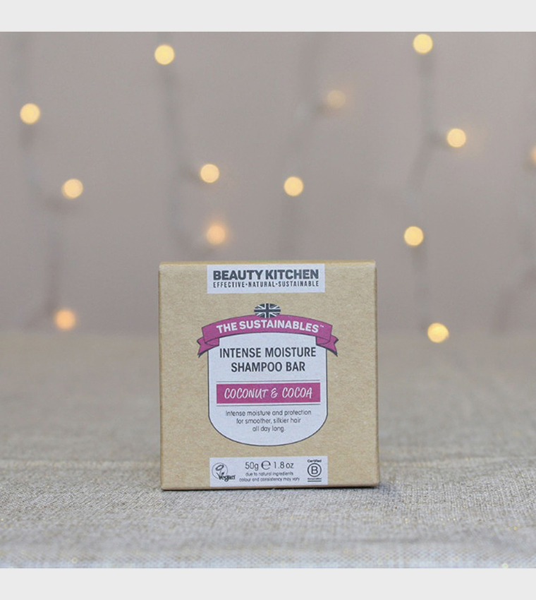 The Sustainables Intense Moisture Coconut & Cocoa Vegan Shampoo Bar, 50g