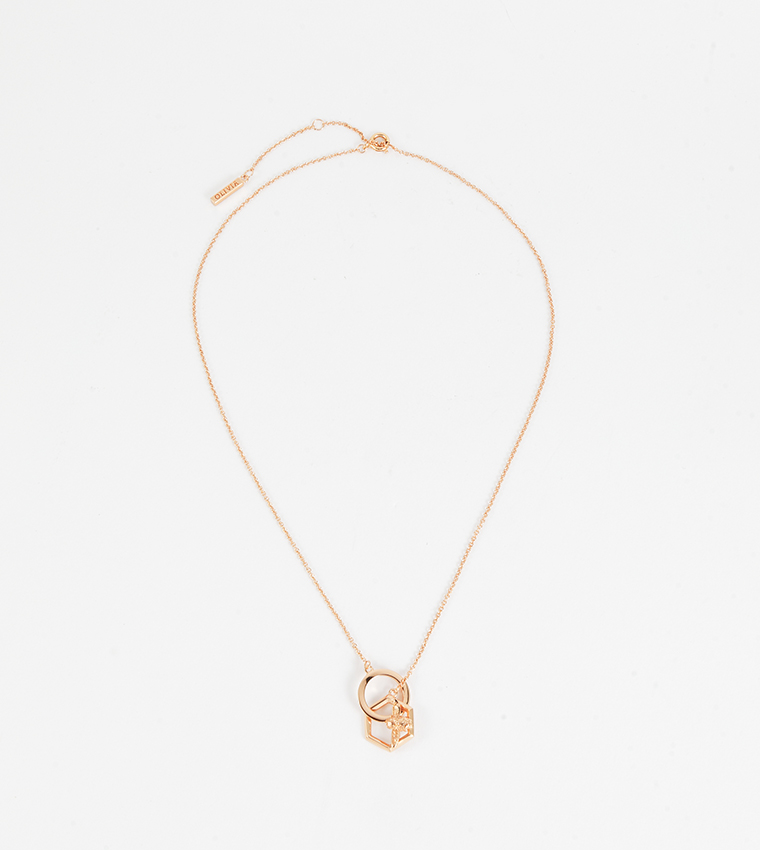 Classic Bejewelled Interlink Necklace Gold | Olivia Burton London