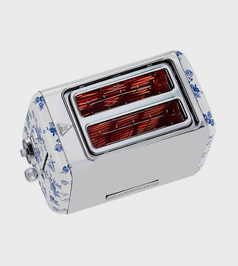 China Rose Print 2 Slice Electrical Toaster