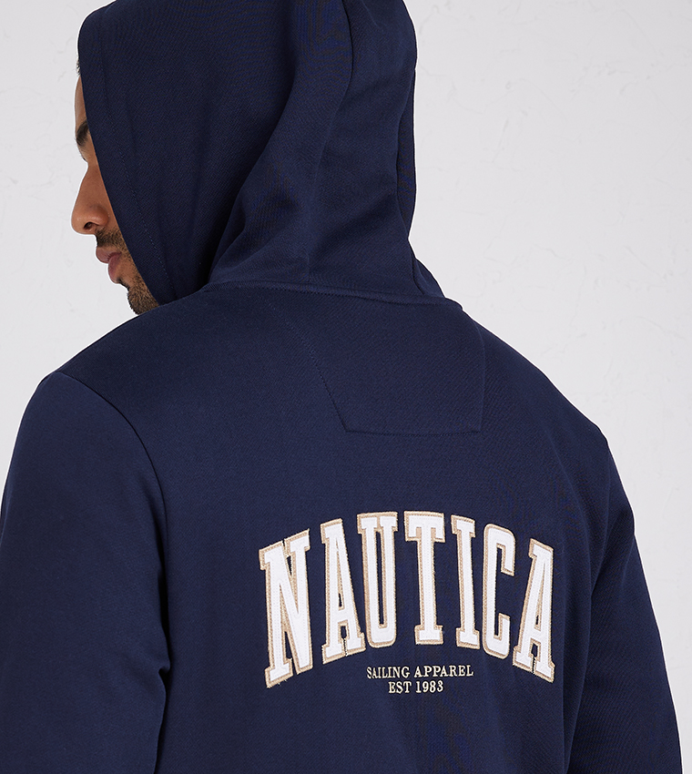 Buy Nautica RIGG Full Zip Long Sleeves Hoodie In DARK NAVY 6thStreet UAE