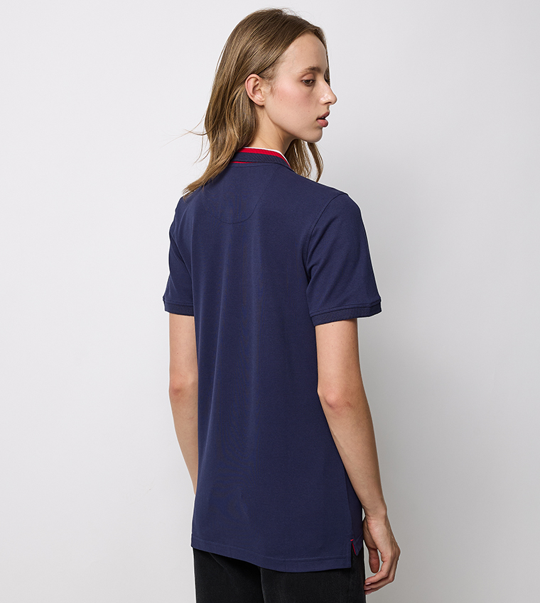Logo Embroidered Short Sleeves Polo T-Shirt