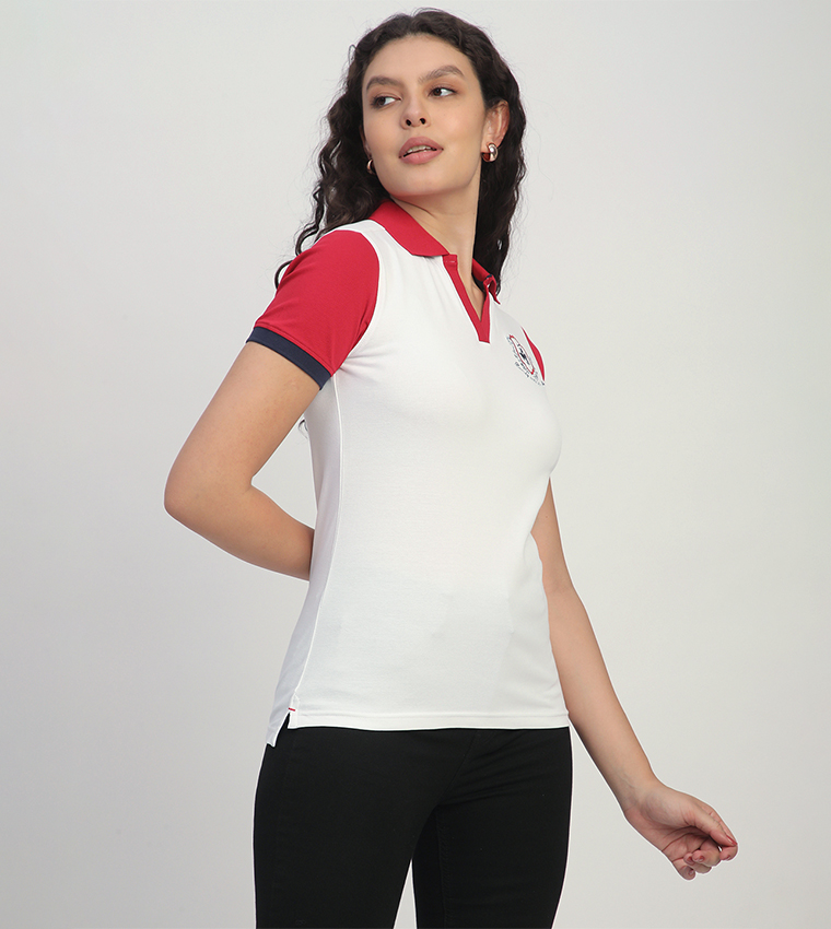 Logo Embroidered Short Sleeves Polo T-Shirt