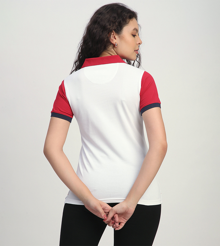 Logo Embroidered Short Sleeves Polo T-Shirt