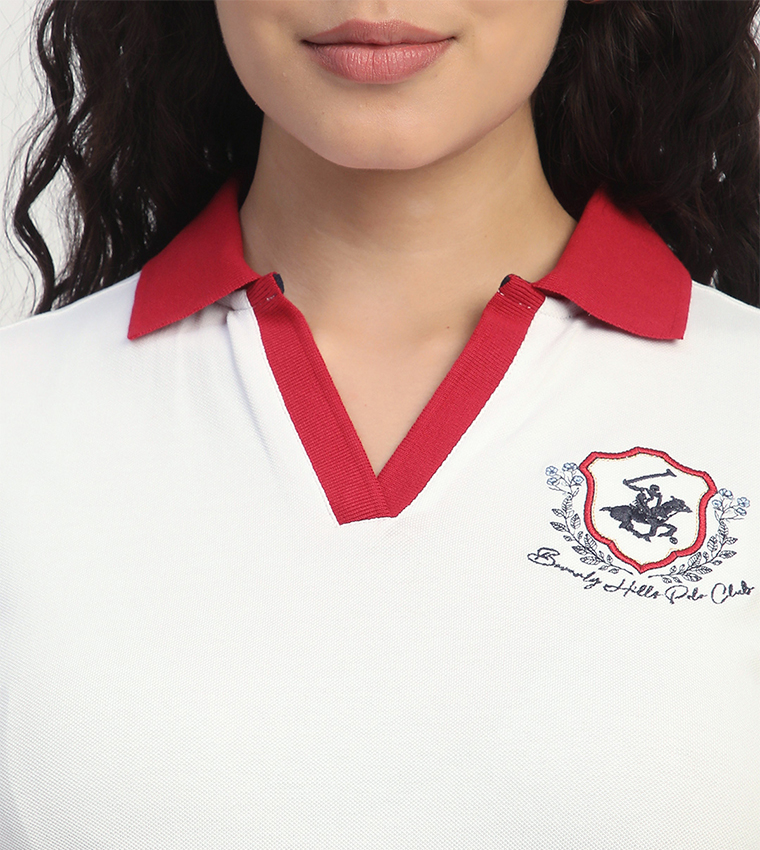 Logo Embroidered Short Sleeves Polo T-Shirt