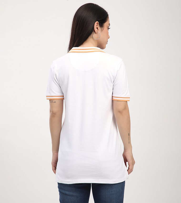 Logo Embroidered Short Sleeves Polo T-Shirt