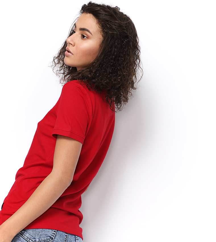 3-Button Placket Short Sleeves Polo T-Shirt