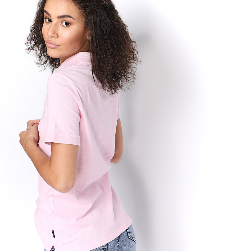 Logo Embroidered Short Sleeve Polo Shirt