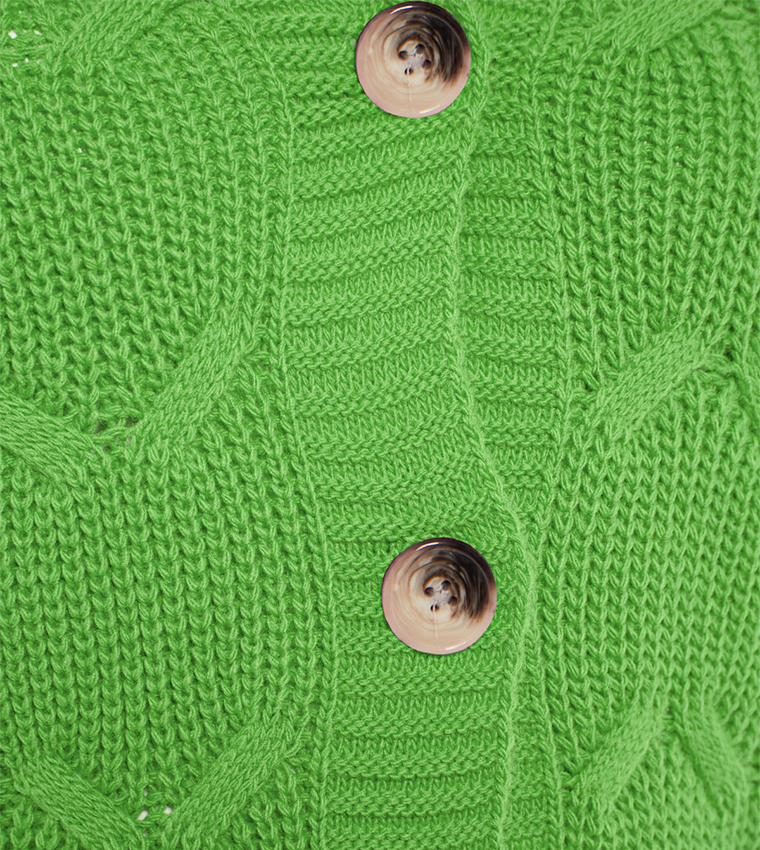 Self Design Knitted Cardigan