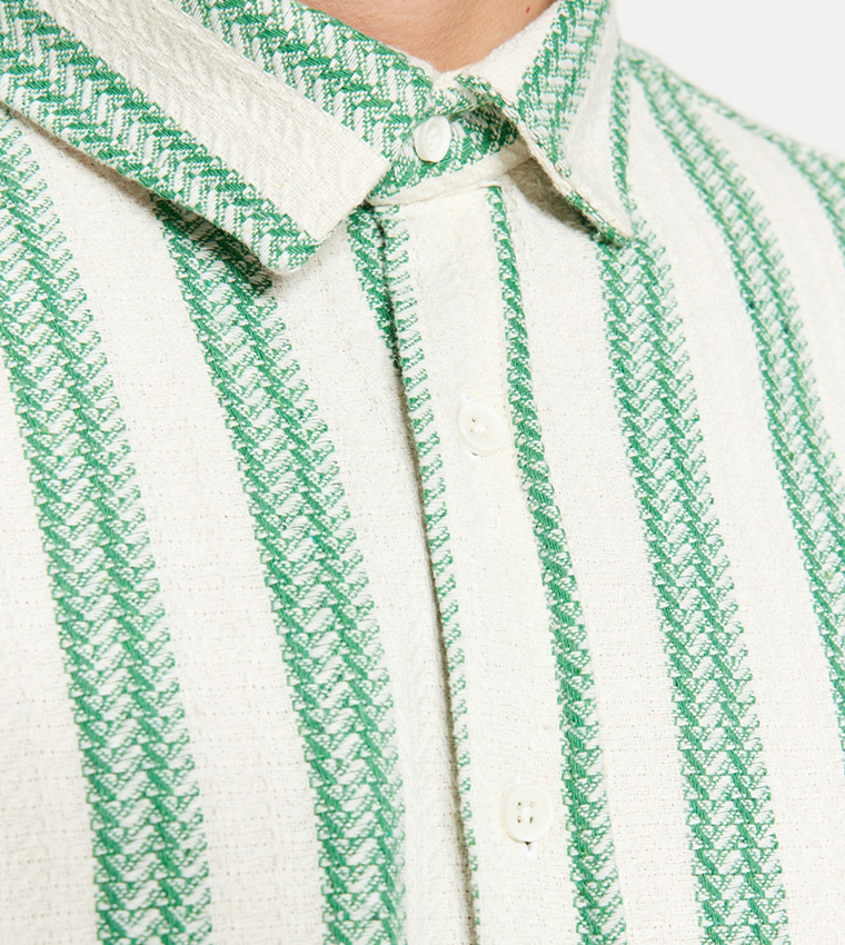 Striped Relaxed Fit Long Sleeves Shirt