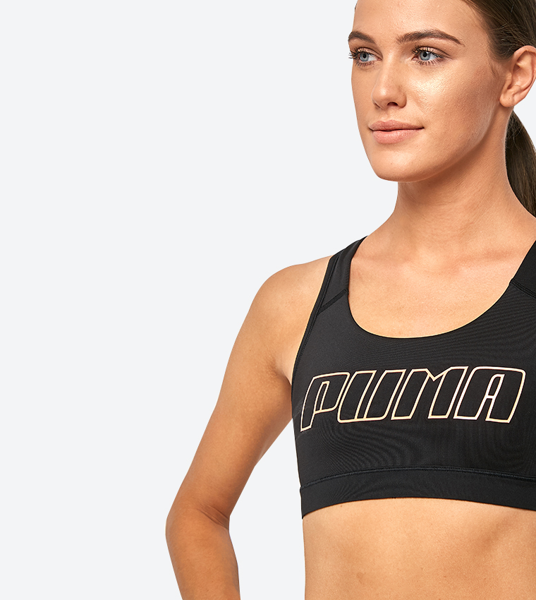 Puma 4Keeps Training Sports Bra – Black - Sports Bras Direct