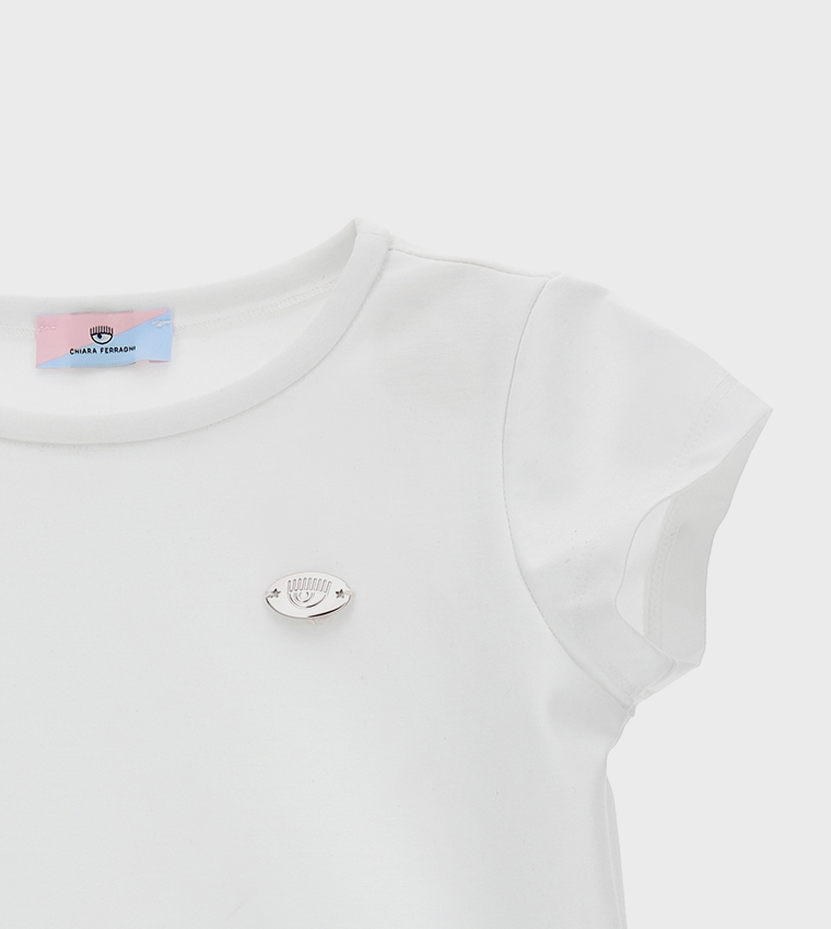 Belted Crew Neck T-Shirt