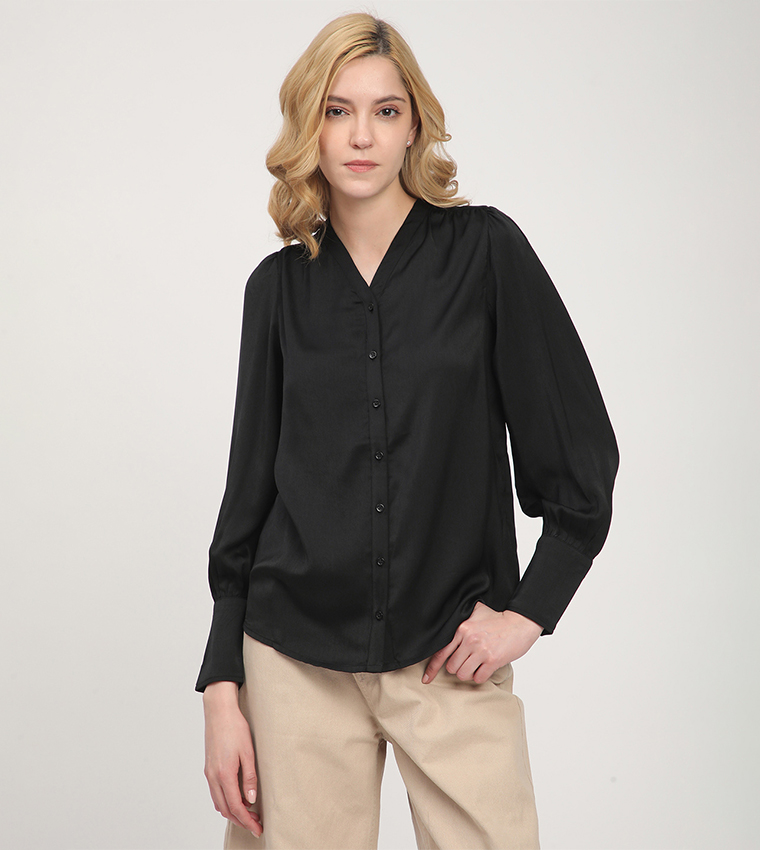 Solid Long Sleeves Shirt