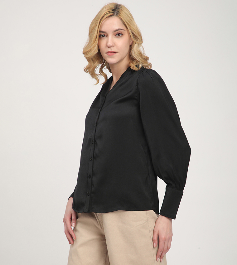 Solid Long Sleeves Shirt