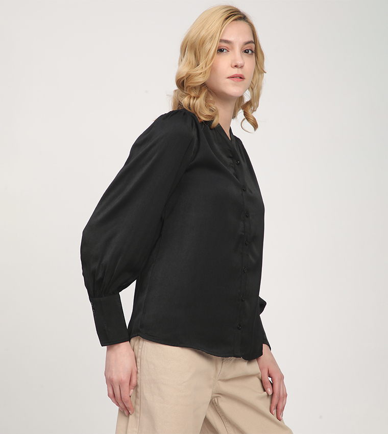 Solid Long Sleeves Shirt