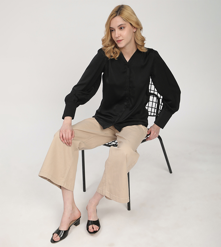 Solid Long Sleeves Shirt