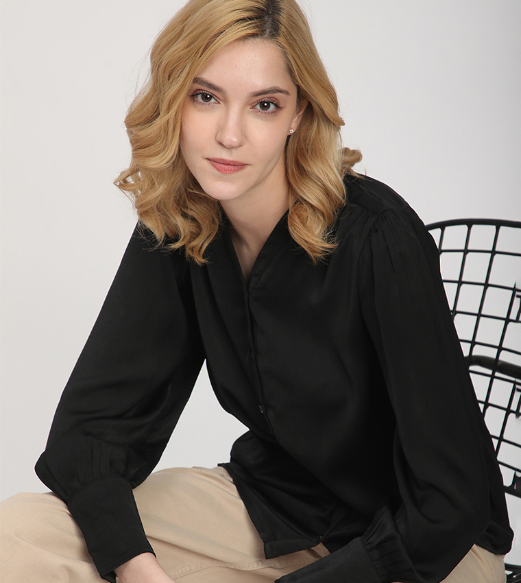 Solid Long Sleeves Shirt