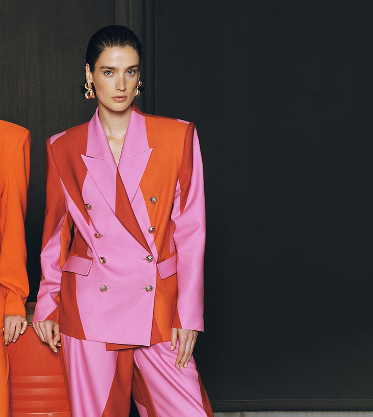 X Zeynep Tosun Lapel Collar Oversize Blazer Jacket