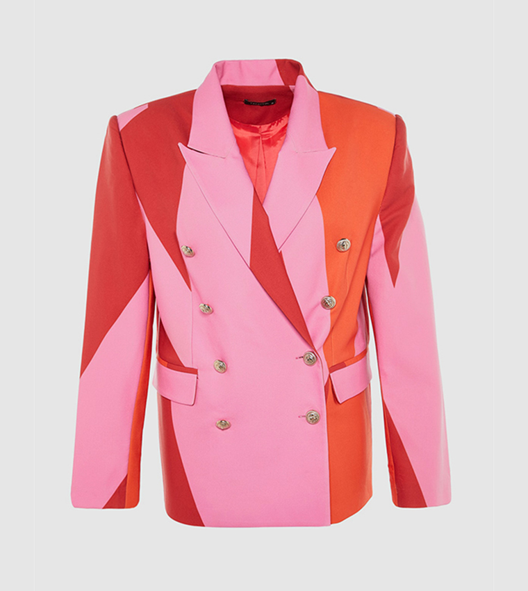 X Zeynep Tosun Lapel Collar Oversize Blazer Jacket