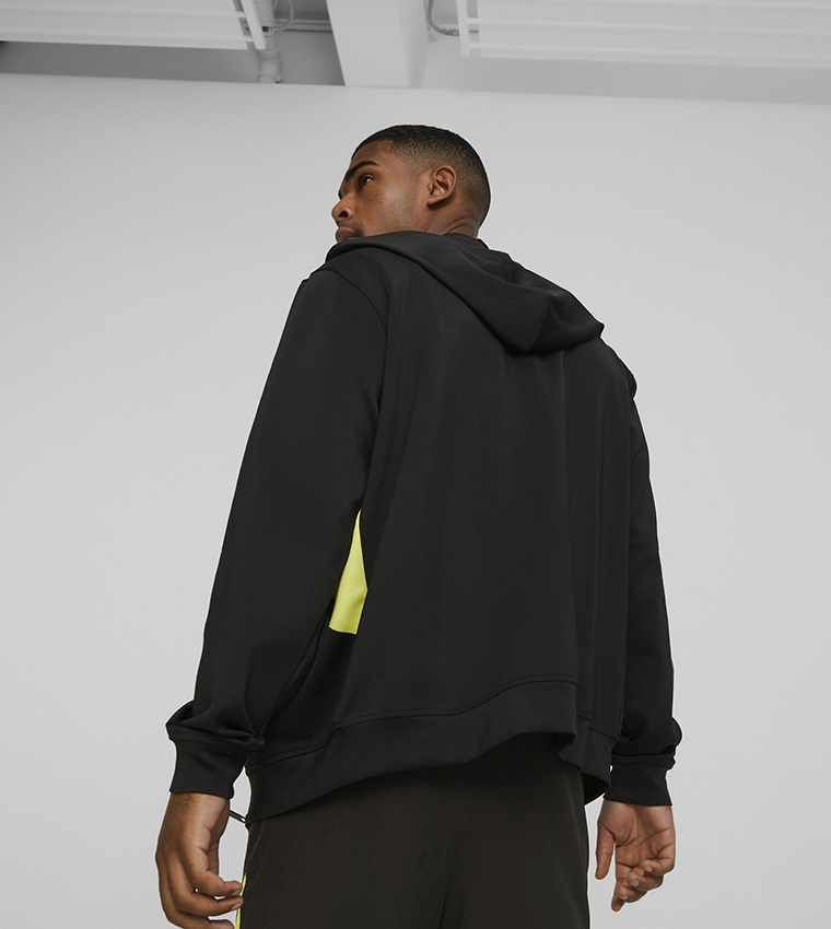 Logo Detail Zipper Hooded Jacket