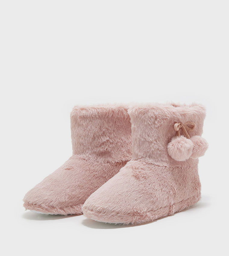 حذاء منزلي بنقشة حيوانات