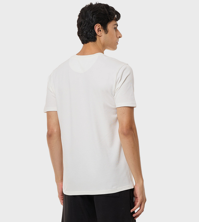 Printed T-Shirt with Crew Neck and Short Sleeves