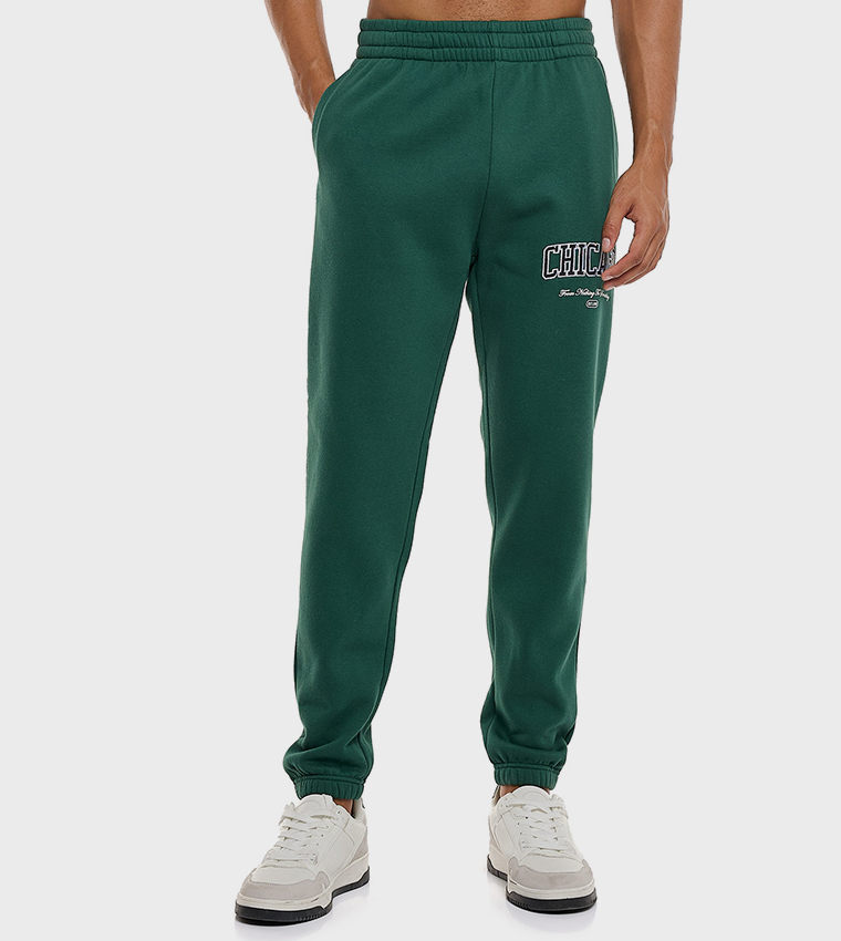 Printed Joggers with Drawstring Waist