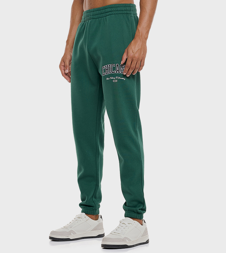 Printed Joggers with Drawstring Waist