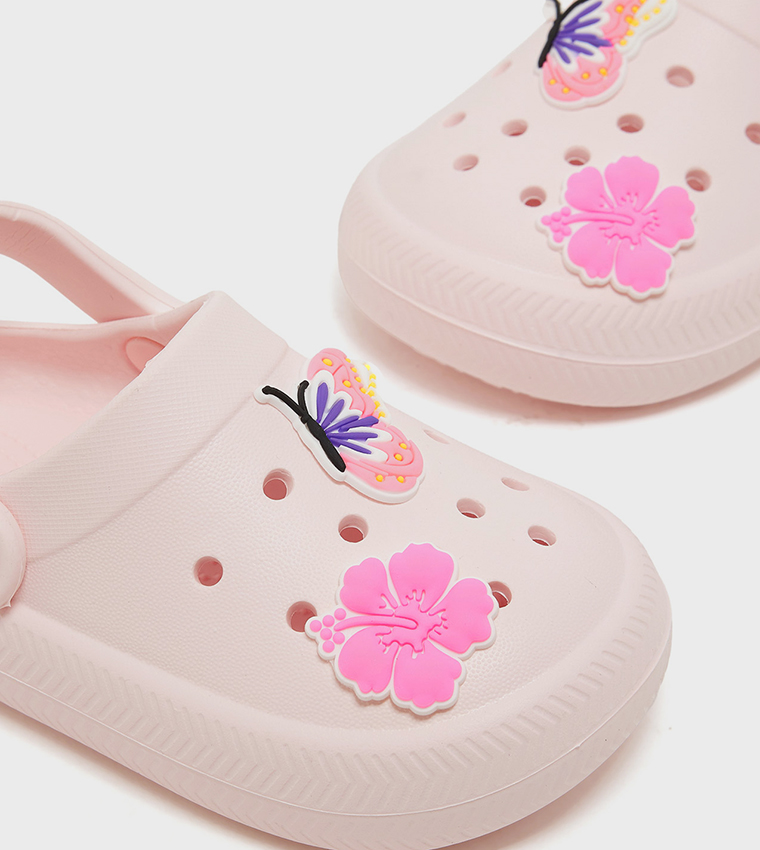 Jibbitz Detail Slingback Clogs