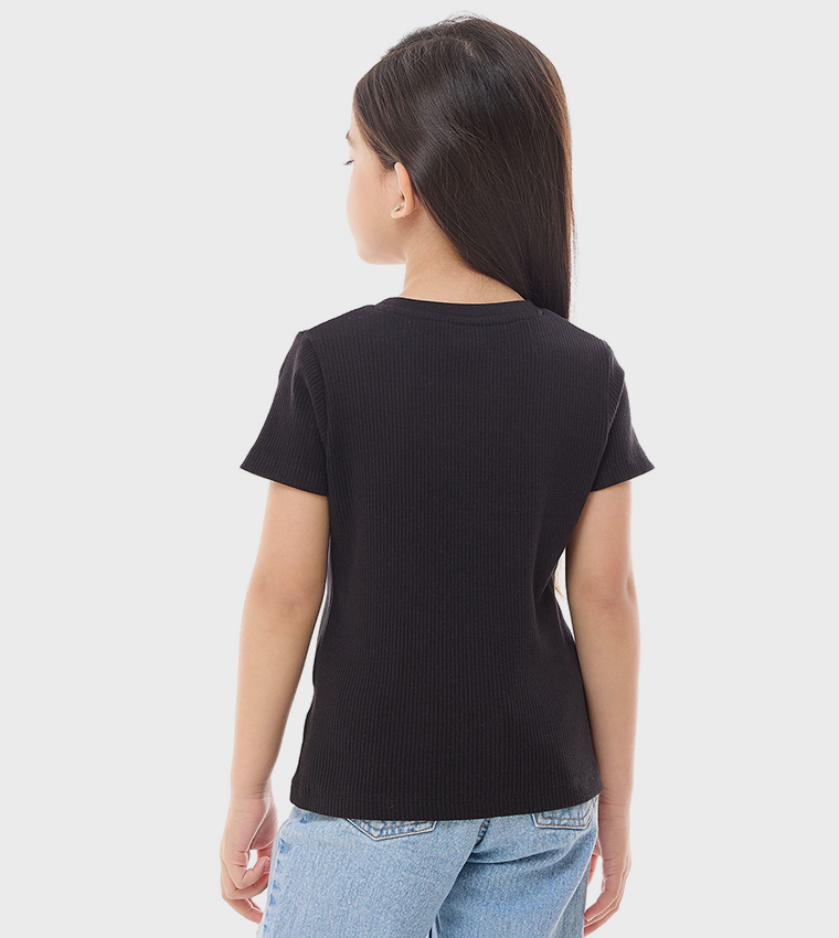 Pack of 2 Ribbed Short Sleeves T-Shirts