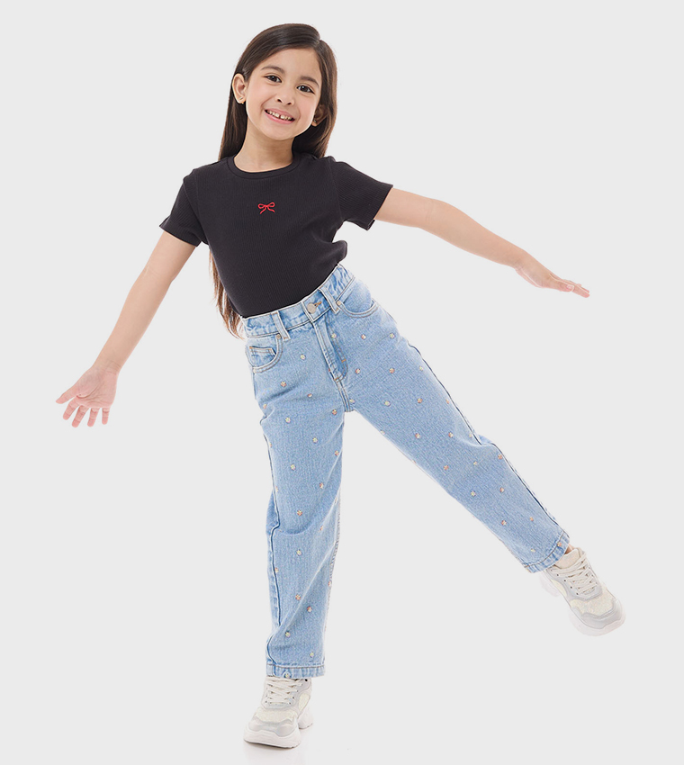 Pack of 2 Ribbed Short Sleeves T-Shirts