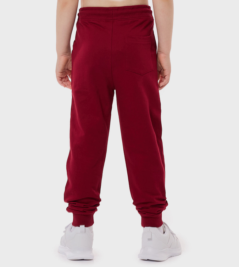 Print Detail Joggers with Drawstring Waist