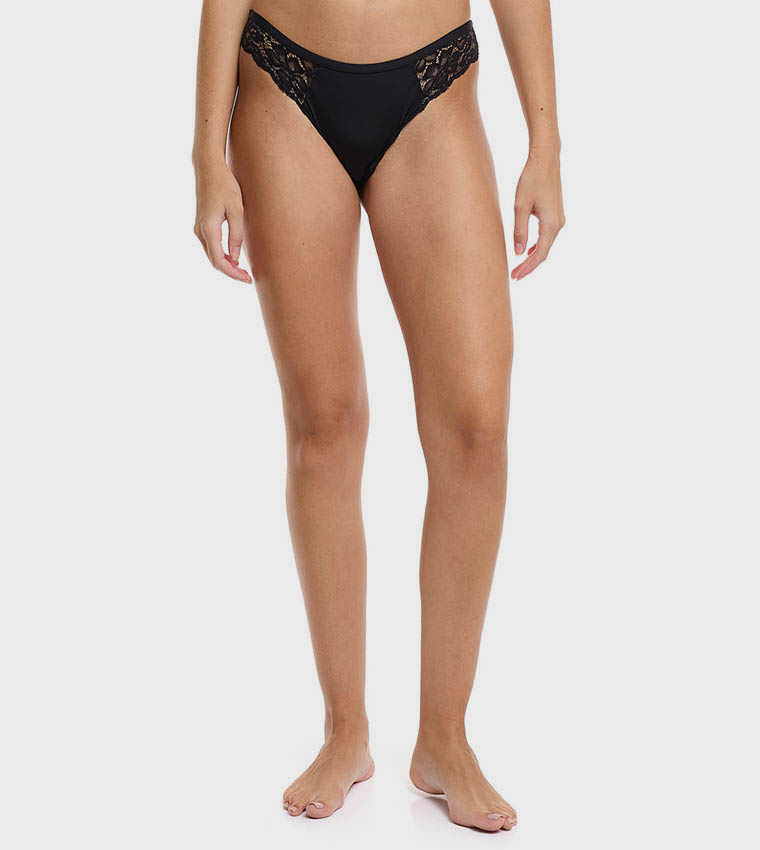 Lace Detail Brazilian Brief