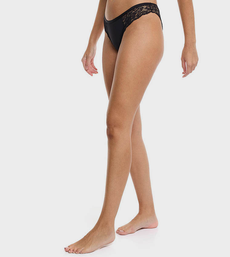 Lace Detail Brazilian Brief