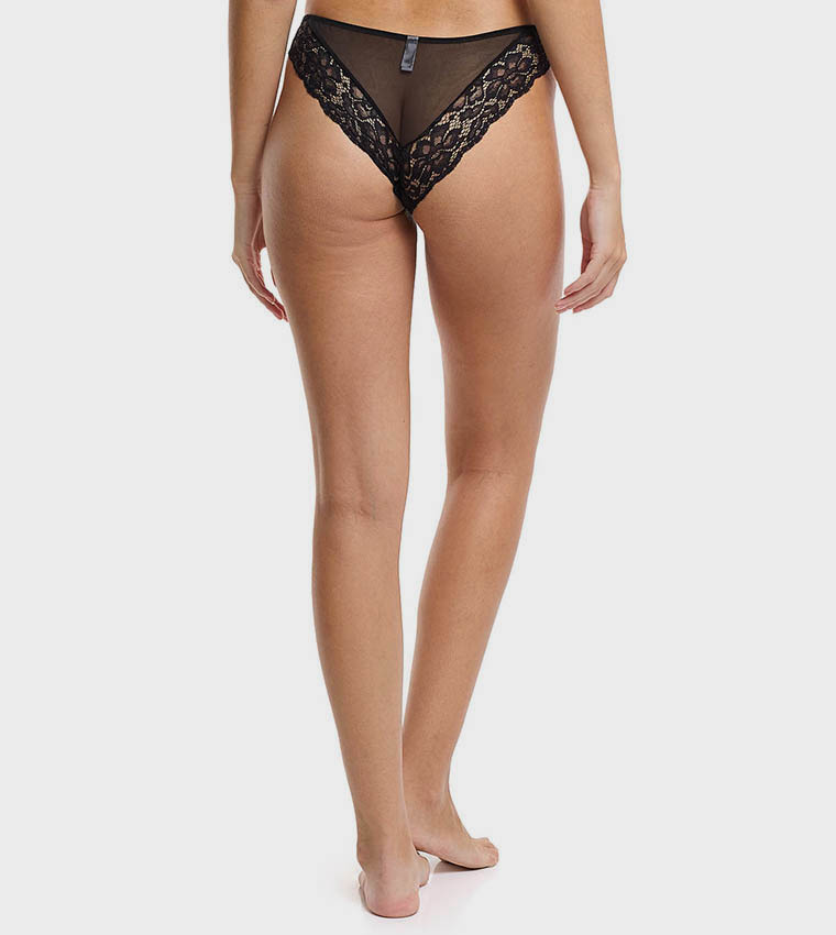 Lace Detail Brazilian Brief