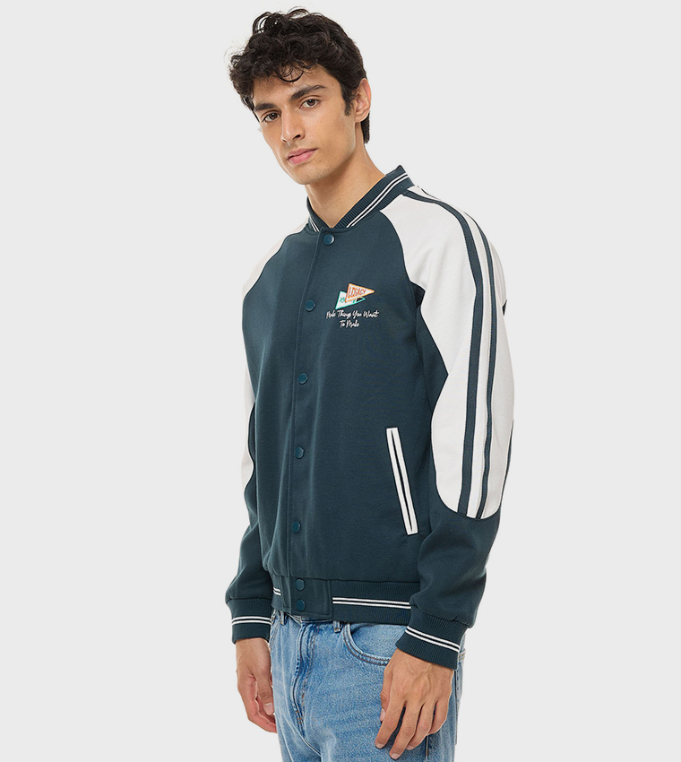 Color Block Varsity Jacket