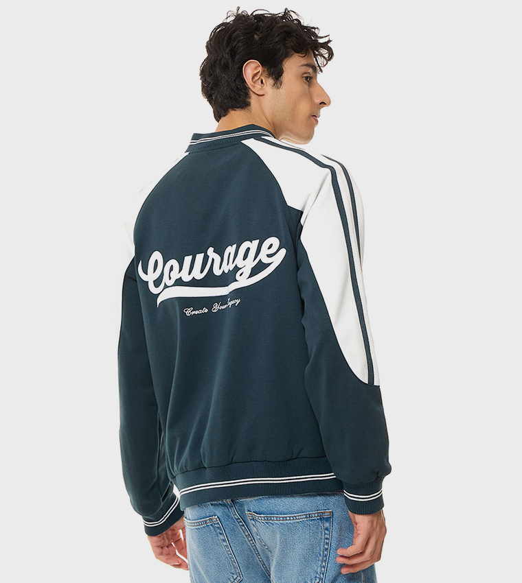 Color Block Varsity Jacket