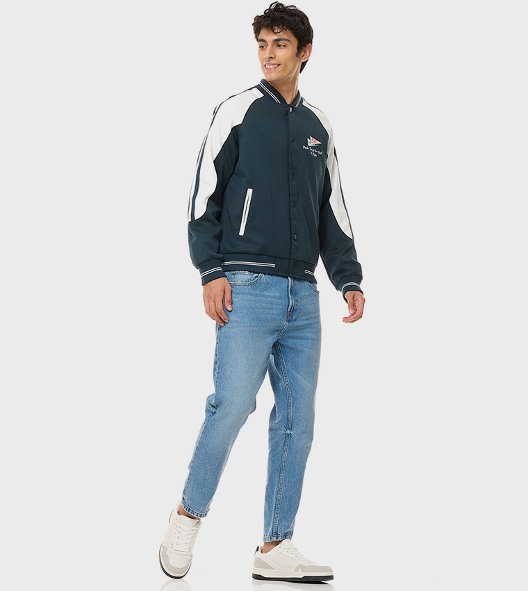 Color Block Varsity Jacket