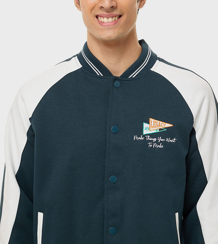 Color Block Varsity Jacket