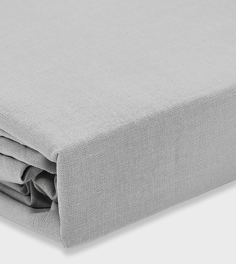 Solid Single Fitted Bedsheet