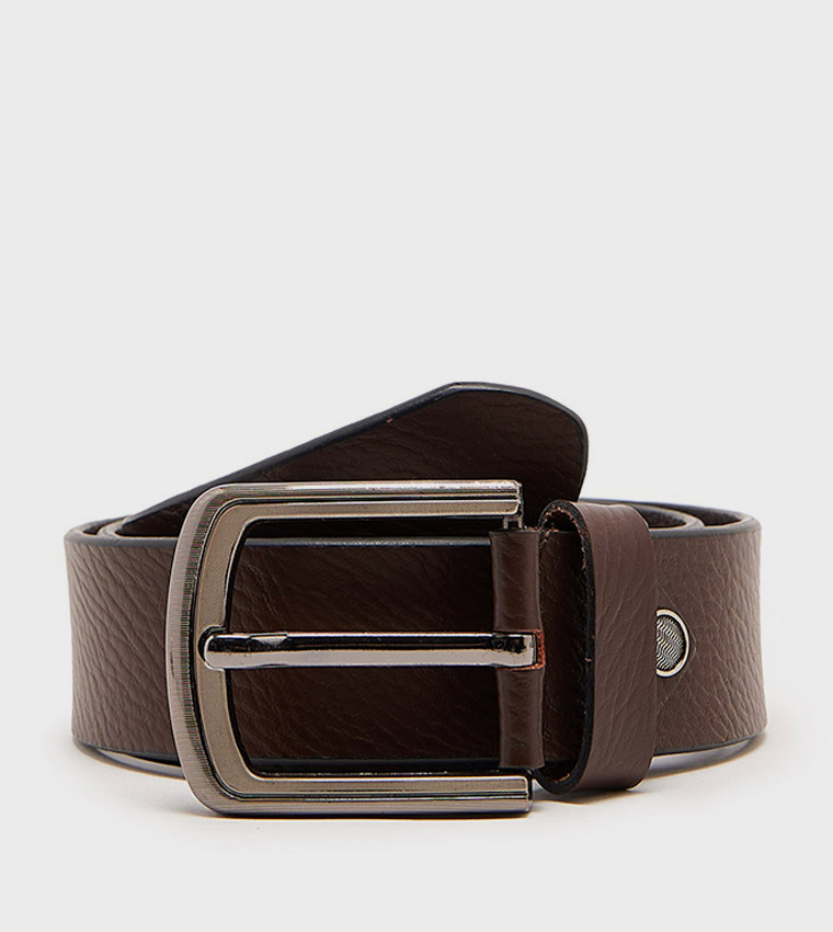 Textured Buckle Belt